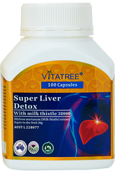 VITATREE Super Liver Detox With Milk Thistle 38000 100 Capsules
